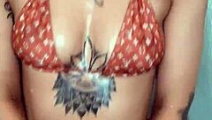 Skylarbonez Oiled Big Tits Bikini Tease