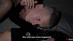 your tiny dick cuck hubby watches me fuck real lovers creampie dripping everywhere