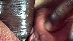 watch me finger this juicy fat ass pussy closeup before creampie pounding