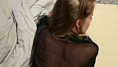 Neighbor Sneaks Balcony To Bedroom Fuck Past Sleeping Husband