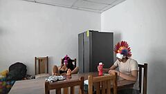 a housemaid flirts sensually with dildo 🔥😘