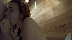 boss's young cutie deepthroats cum-covered perfection