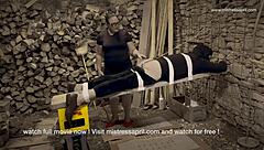 dominatrix mistress april and friend humiliate bound sissy whore anal femdom 😈🔥