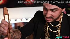 aris dark spanish teen slurps cocks hungrily before wet pussy pounding