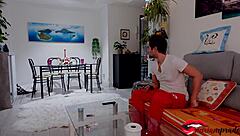 sexy elf miriam prado jerks me off after pussy tease