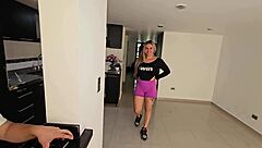 Friend's horny wife sucks cock when he's not looking