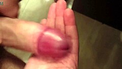 young stud jerks monster cock to massive cum explosion