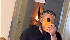 Handsome stud edges thick cock on FaceTime to your pics