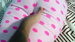 isn't this the hottest sleepover peeking at her panties and huge cock thrust