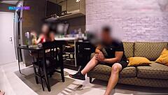 hired trainer pounds my wife hard in see-through outfit complete