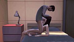 Japanese Teen Anal Cumshot Facial in Sims 4 Fantasy