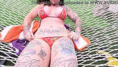 Step-mom's Tatts Lotion Leads to Intense Pov Fuck Session