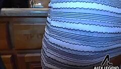 Redhead Penny Pax footjobs Alex Legend!