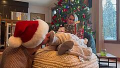 Obsessed Santa's Milf Licks Sucks Housewife Bare Feet Toes Christmas Fetish