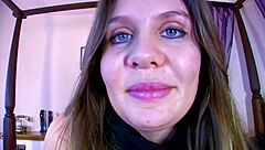 Victoria delice rides monster cock in hardcore teen anal pool scene