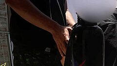 Blindfolded teen sucks old man's cock like popsicle in taboo oral fantasy