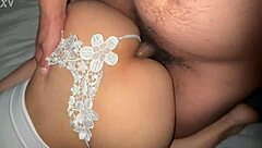 blindfolded asian bunny petite craves oiled anal domination