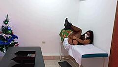 Nurse Dressed As Business Slut Masturbates Juicy Vagina!