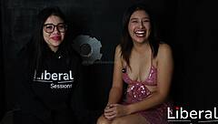 petite latina sucks stranger cocks at gloryhole booth