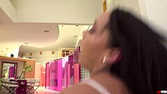 ebony alexis tae oils ass fucks huge dildo deepthroat