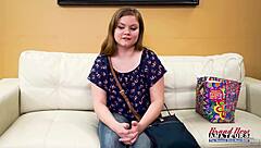 Lauren Sucks Juicy Cock Before Doggystyle Pounding