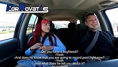 young redhead mexican teen fucks hard in outdoor casting