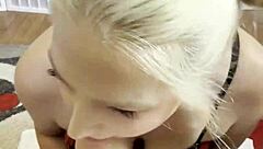 owner's wild deepthroat game with choking spit and gagging fun