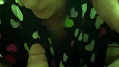 Pov close-up as she kneels sucking that monster cock deep, licking balls before swallowing a massive mouthful cumshot on desk.