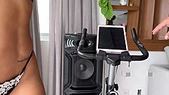 Pedaling Bike While Secretly Thrusting Toy Deep Inside