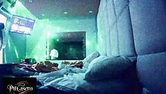 hidden cam catches couple showering naked in hotel room