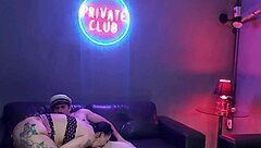 POV captain pounds big ass trans diningata on swing house sofa!