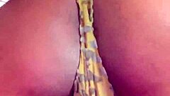 Sexy black ass shakes with raw seductive booty temptation