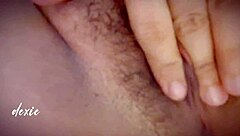 Pinay chubby milf with huge tits masturbates her wet hairy pussy wildly