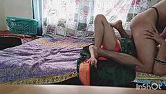 Horny Indian maid begs for early morning big cock