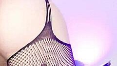 colombian stepmom's huge cameltoe lingerie tease for stepson