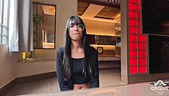 brazilian babe with perfect natural big tits eager in casting