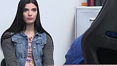 long legged petite brunette shoplifter caught and fucked doggystyle rough