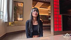 brazilian babe with perfect natural big tits eager in casting