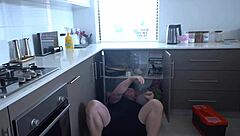 milf handyman blowjob leads to creampie riding action