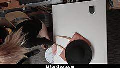 Two busty thieves bent over fucked by officer mike mancini