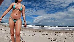 Exhibitionist Wife Helena Price Nude Beach Cock Tease Voyeur Day 2