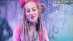 Tattooed Punk Slut's Solo Toy Dp Anal Fingering And Atm Orgasm