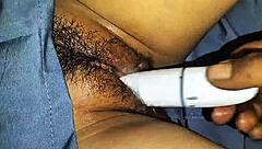 indo teen squirts hard dildo orgasm in tight pussy