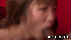 i'm sana anzyu throat stuffed with two asian cocks after blowjobs