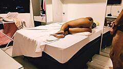 Hot footjob and deep anal with seductive milf steps!