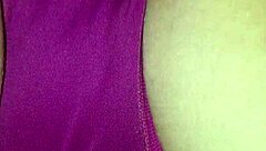 spread those lips wide during intimate panty massage tease