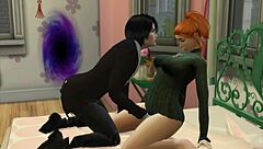 I seduce chubby nerd vampire in sims