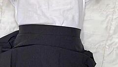 Hey Mexican schoolgirl, lost bet means sucking cock at school now?