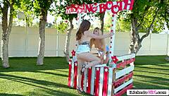 Hey, Lick My Pussy in This Public Kissing Booth, College Cutie!