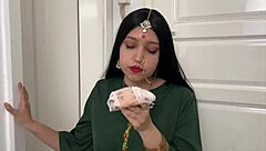 indian housewife burning up with horny desire